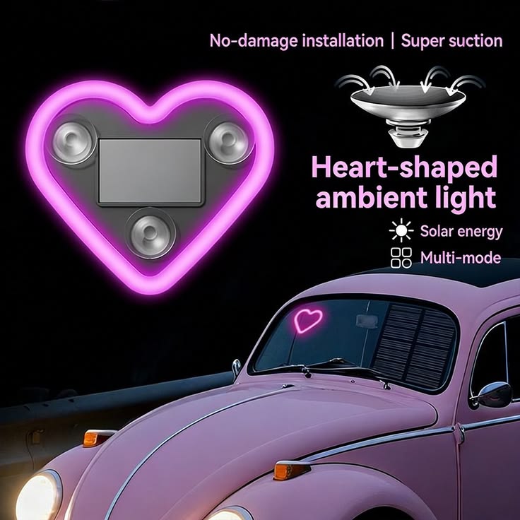 HEART SHAPE CAR LIGHT