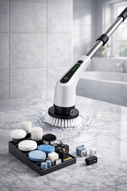 9 IN 1 CORDLESS ELECTRIC SPIN SCRUBBER