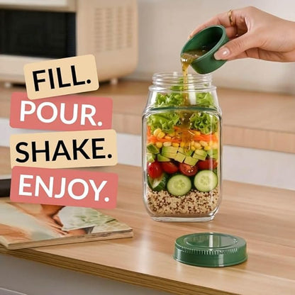LEAKPROOF LUNCH FOOD CONTAINER | SALAD JAR