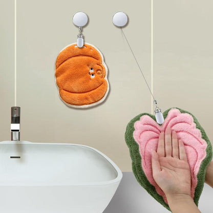 RETRACTABLE DISH TOWEL HOLDER CLIP