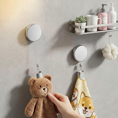 RETRACTABLE DISH TOWEL HOLDER CLIP