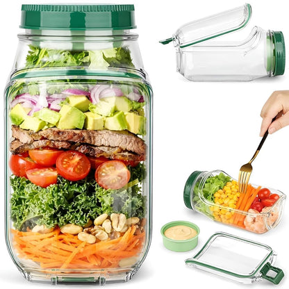 LEAKPROOF LUNCH FOOD CONTAINER | SALAD JAR