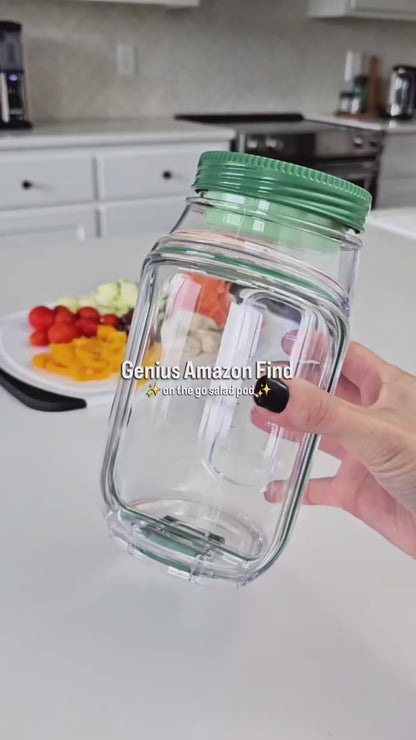 LEAKPROOF LUNCH FOOD CONTAINER | SALAD JAR